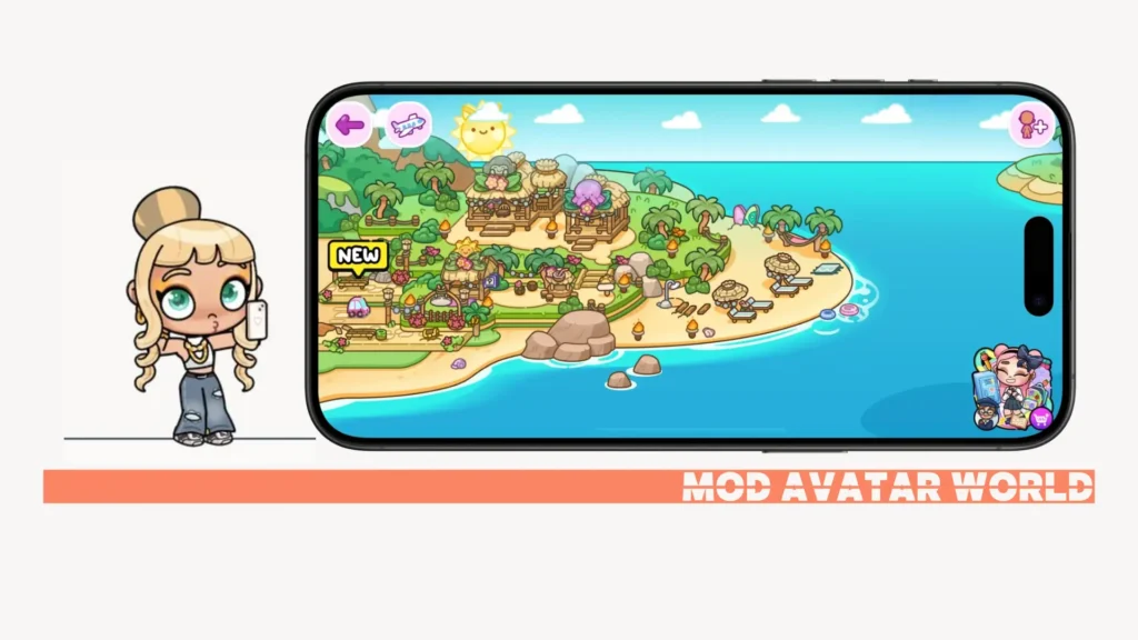 HD graphics and visual in Avatar World Mod APK